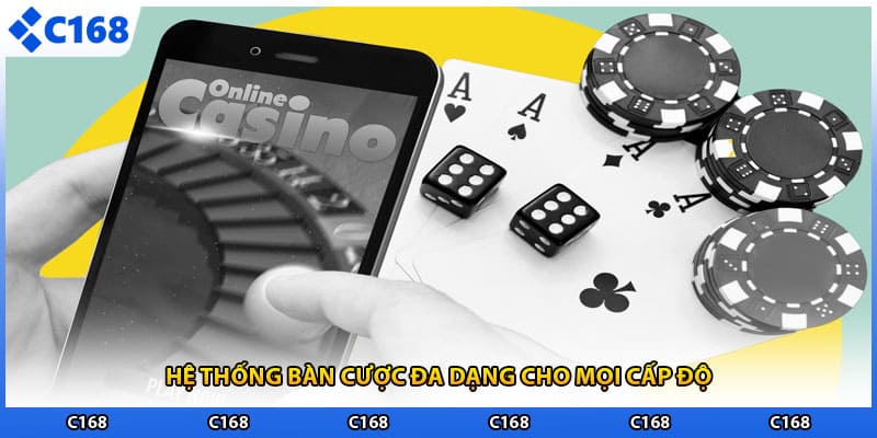 Hệ thống bàn cược đa dạng cho mọi cấp độ