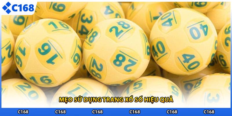 Mẹo sử dụng trang xổ số hiệu quả